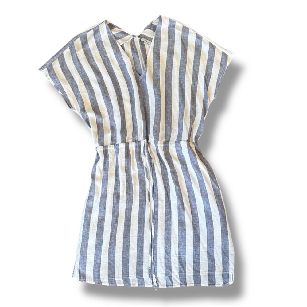 Rails Wren Seattle Stripe Linen/Rayon Dress Size Medium - Picture 1 of 13